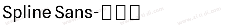 Spline Sans字体转换